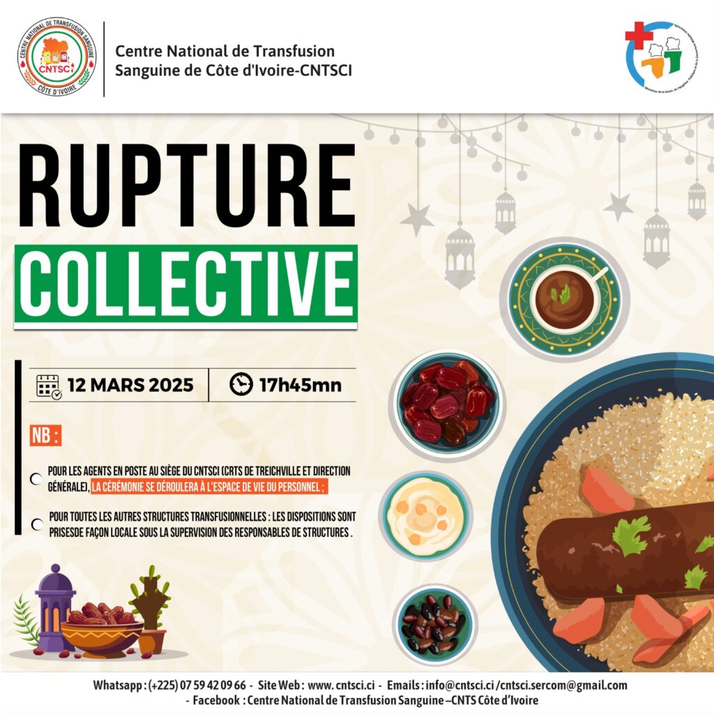 Rupture Œcuménique Collective du Personnel du CNTSCI : Un Moment de Partage et de Communion