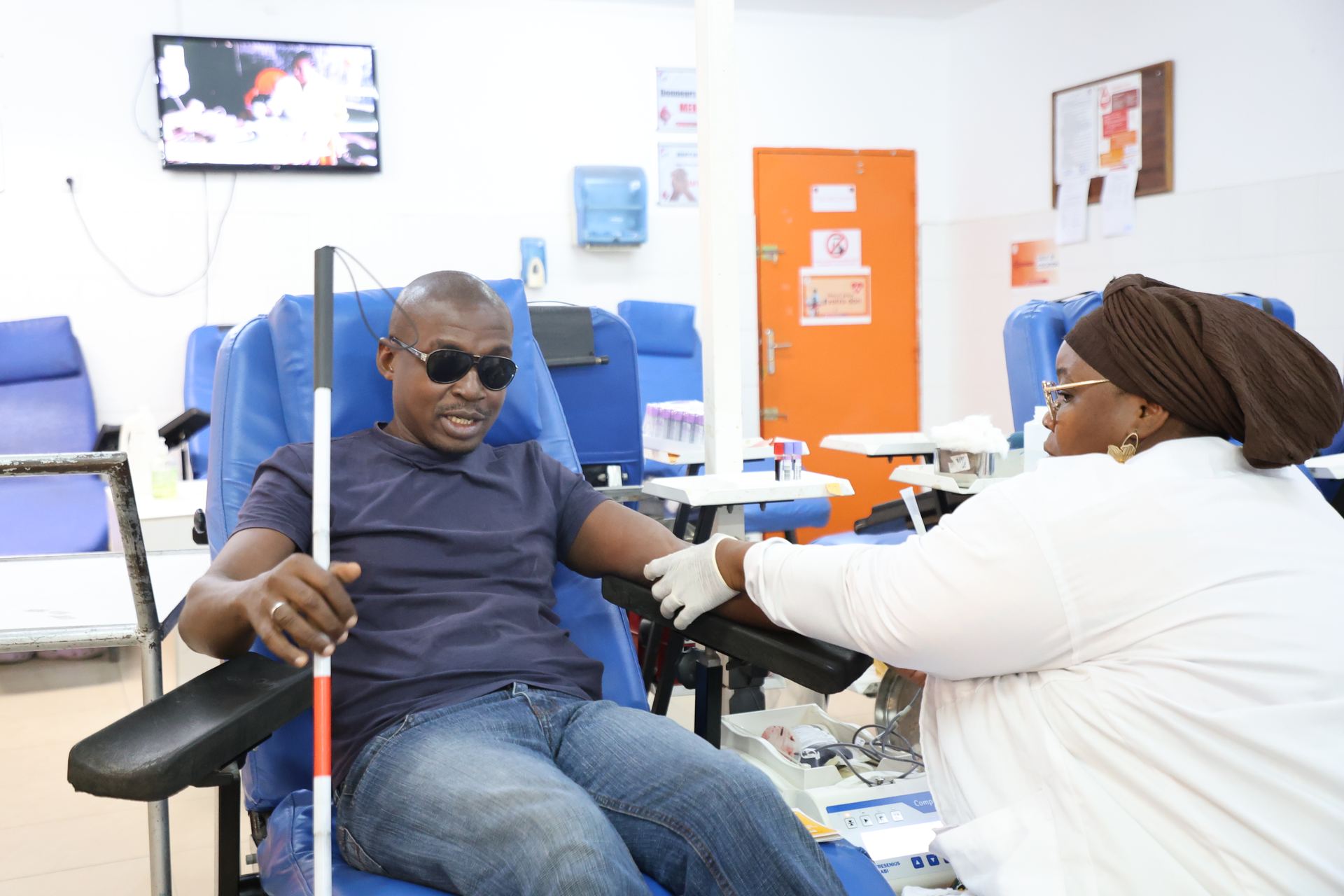 Blood collection at CNTSCI